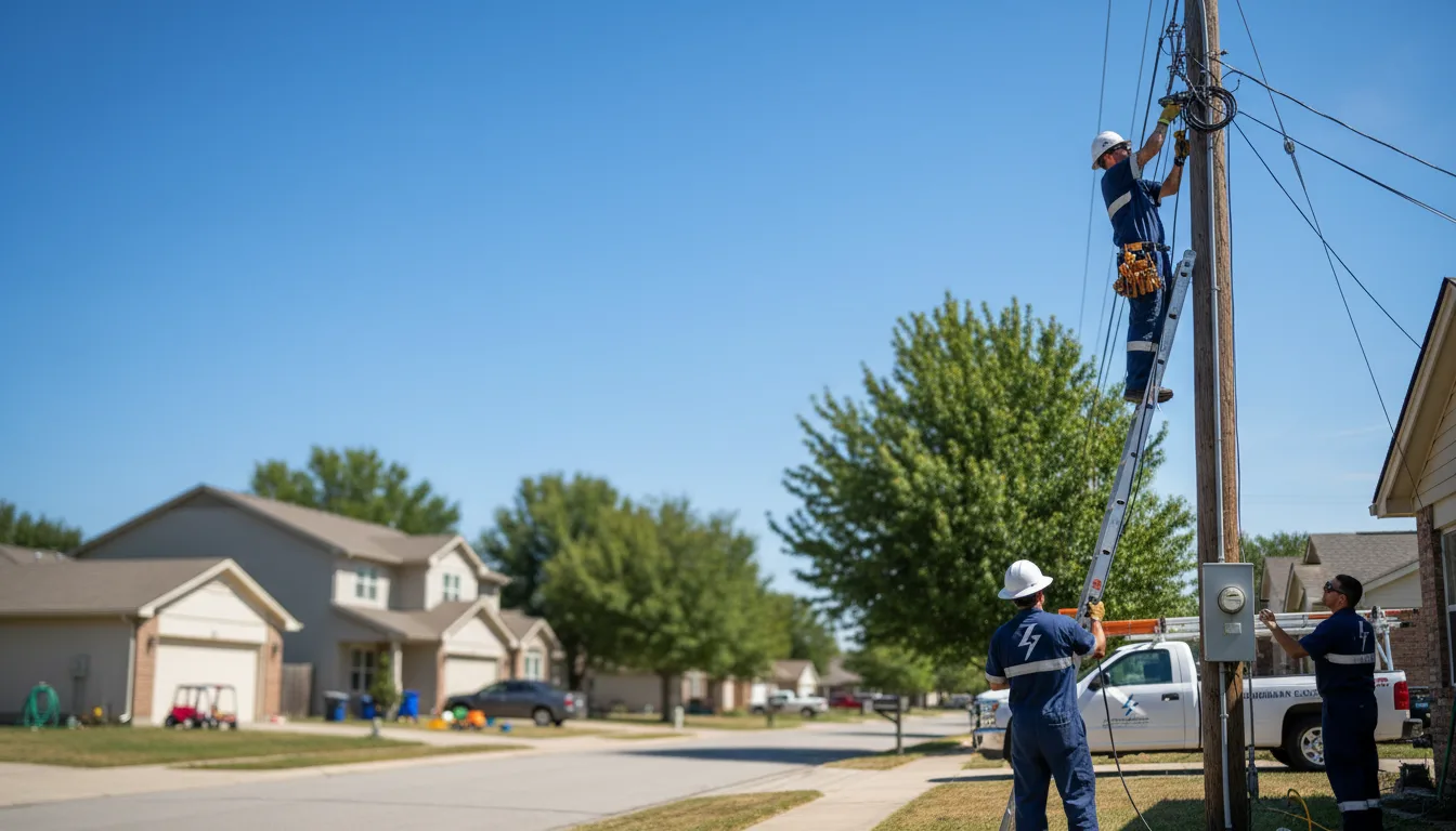 Residential electrician providing installation services in Bellefontaine, OH